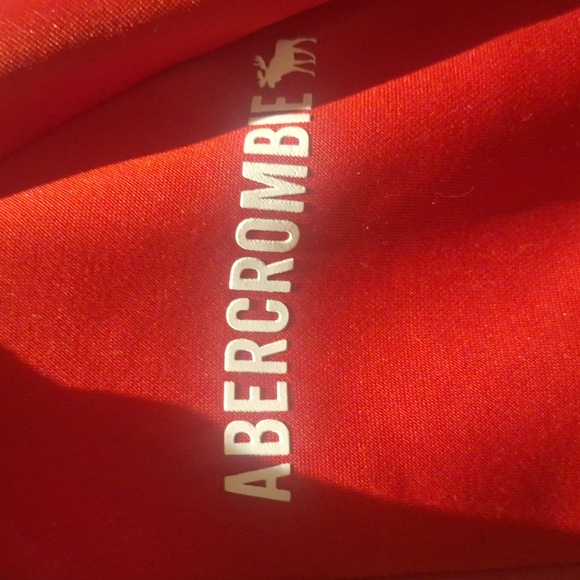 Red Abercrombie Zip Up - Picture 2 of 5